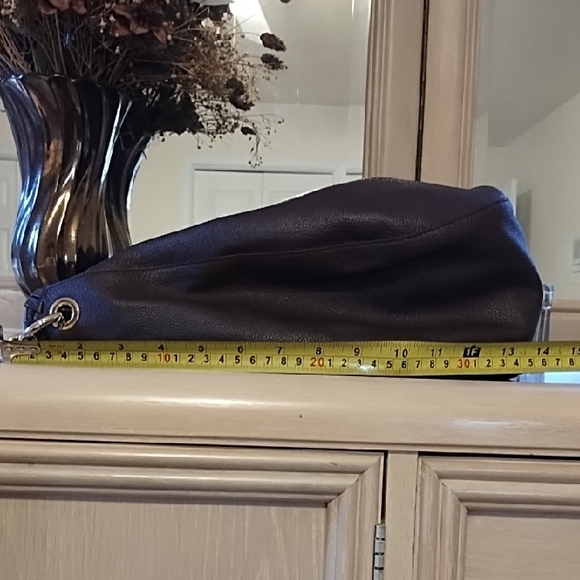 DKNY Dark Brown Leather Hobo Bag - Picture 4 of 7